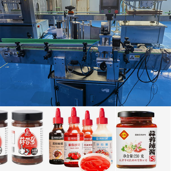 星火全自動(dòng)圓瓶貼標(biāo)機(jī)設(shè)備實(shí)拍圖