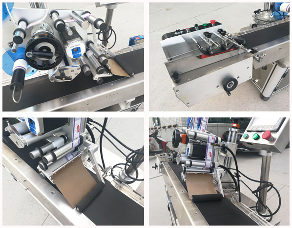 全自動平面貼標(biāo)機實拍圖